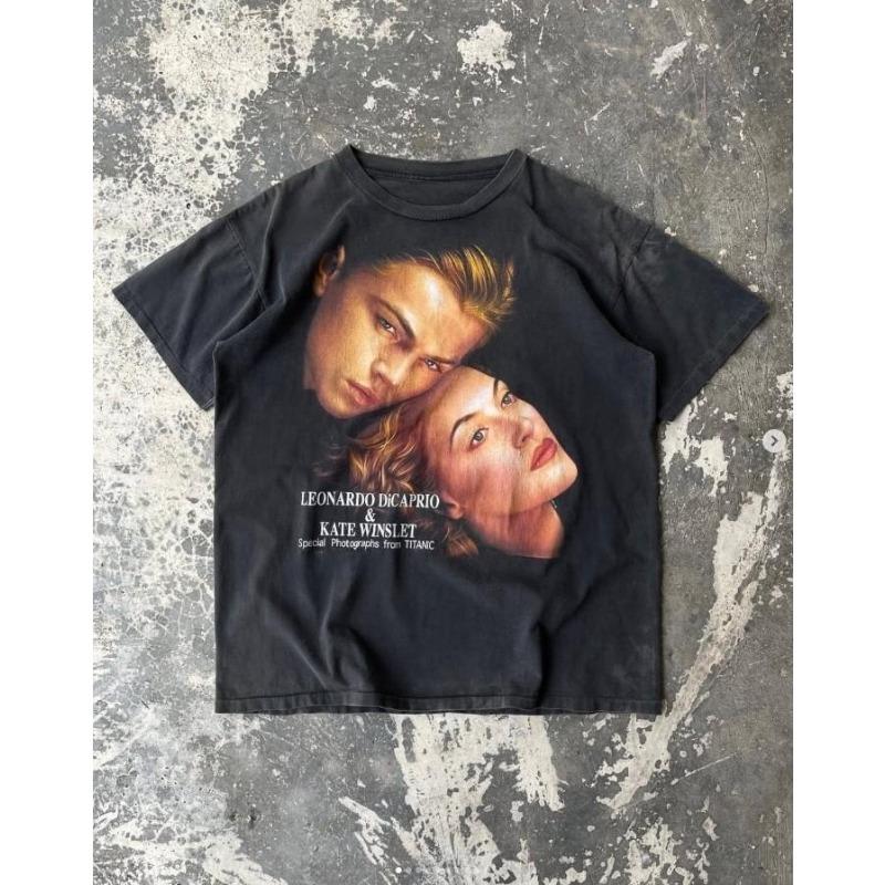 

Retro Titanic Movie Tshirt Titanic Movie Tribute Tshirt Summer New Unisexs Casual Suitable for Both Unisex and Women S