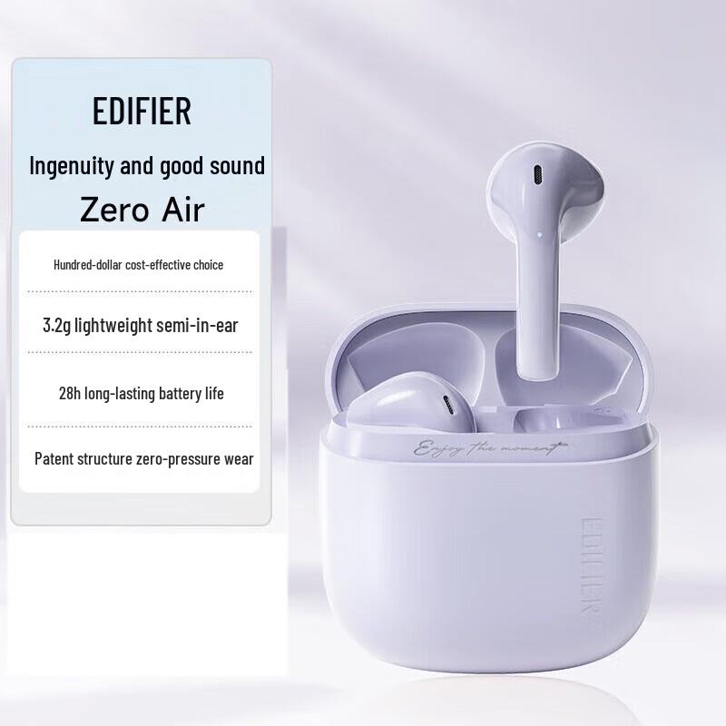 Edifier Zero Air True Wireless Semi-in-Ear Bluetooth Earbuds