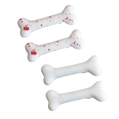 Ženy Dívky Sponka do vlasů psí kost Sponka do vlasů boční plastová Y2K Sponky do vlasů pro Halloweenský dárek a Cosplay kostým Vlasové doplňky