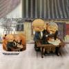 Resin Elderly Couple Statue: Anniversary & Birthday Gift for Home Decor