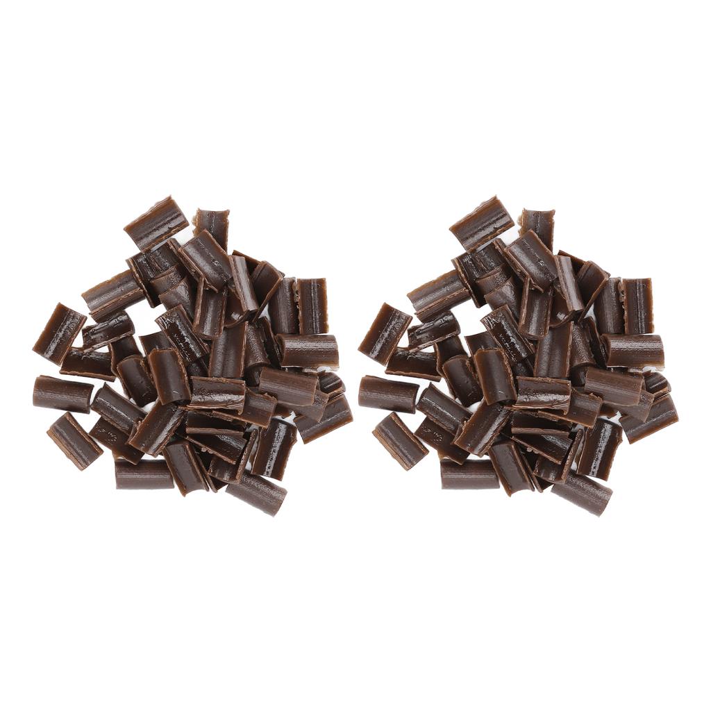 2 Bag U Tip Hair Extension Granule Home Salon Resin Wig Extension Thermal Bonding Granule Bead Brown