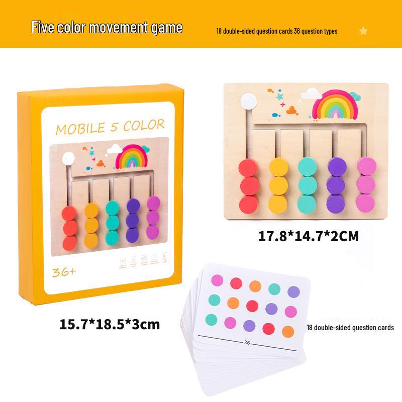 Color Logic Chess Game: Montessori Training Board for Kids Ages 3-5