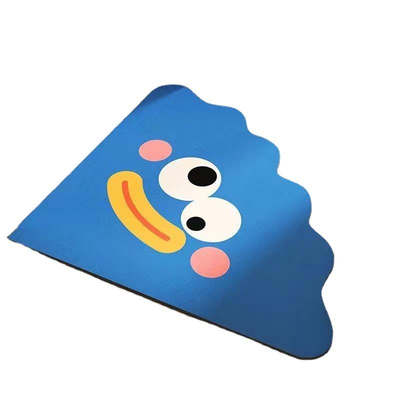 Fan-shaped Bathroom Floor Mat Absorbent Non-slip Door Quick Dry Soft Diatom Mud Bathroom Special Anti-fall Mat