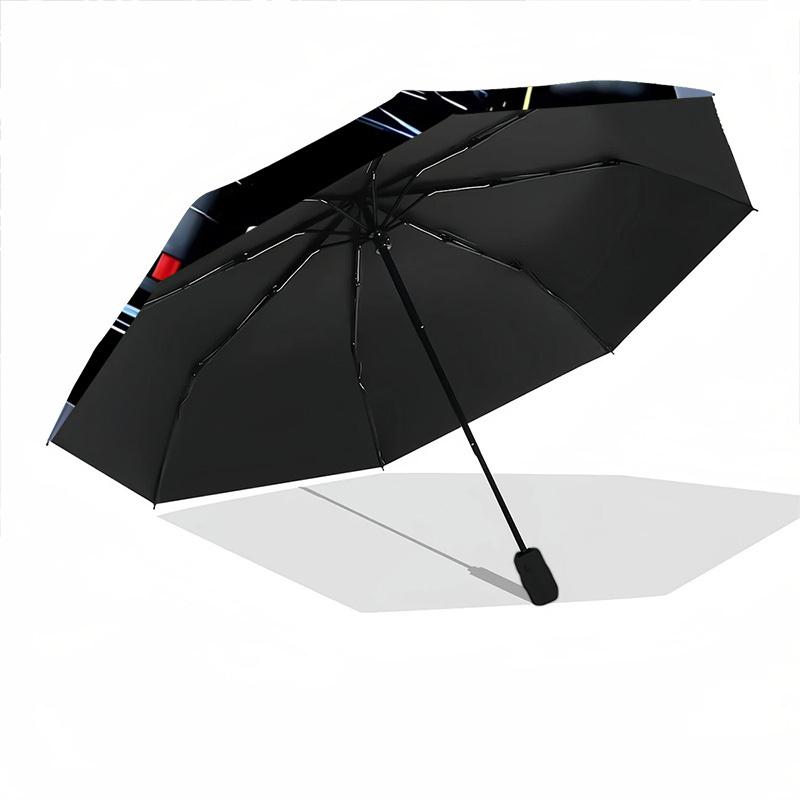 1pc Formula One Fashionable Auto Opening/Closing Folding Umbrella with 8 Bones, Windproof Portable, Daily Use038