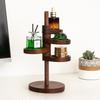 Wooden Key Storage Rack Rotatable Earring Holder Show case Jewelry Organizer  Hair Tie
