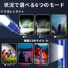 Flashlight Latest Enhanced Version Luminous Torch LED Light White and Red COB Work Light 6 Modes Dimming Maximum Illumination Distance 500m High