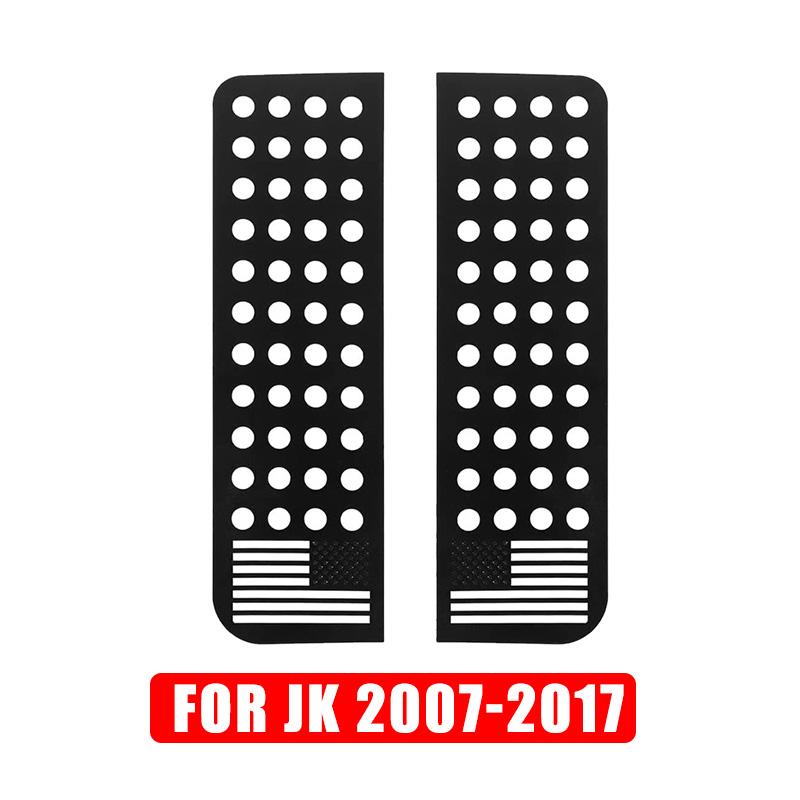 Car Rear Window Glass Panel Decoration Cover Trim for Jeep Wrangler JK JL 2007-    4-Doors Accessories Black