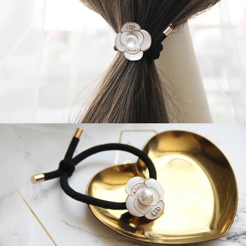 Korean Rhinestone Elegant Scrunchies Women Girls Elastic Hair Rubber Band Accessories Tie Hair Ring Rope Headdress