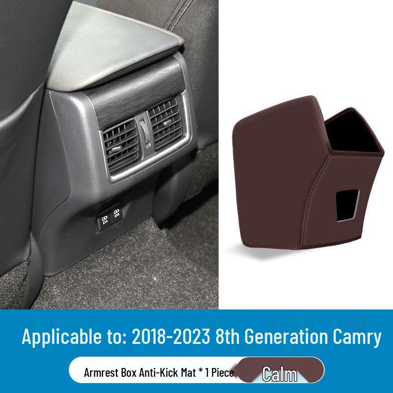 Toyota Camry 8th/9th Gen Armrest Box Kick Pad & Rear Air Vent Protector