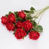 Home Decor Flower Wedding Flower Artificial Velvet Rose Bright Colors