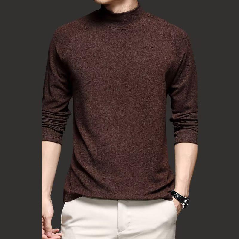 Men's Autumn/Winter German Velvet Turtleneck Long Sleeve Shirt
