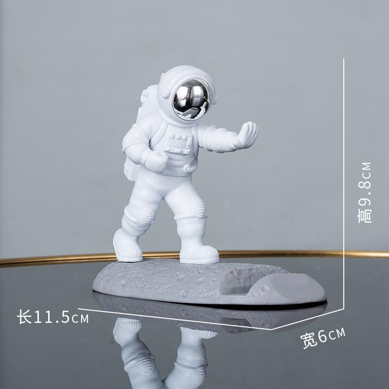 Leichter Luxus Minimalistisch Kung Fu Astronauten Ornamente Astronaut Handyhalter TV-Drama Artefakt Faules Geburtstagsgeschenk