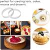 5/6/7/8CM Classic 304 Stainless Steel Mousse Ring Cake Mold With Hole Tart Bottom Tower Fruit Pie Quiches Baking Tool