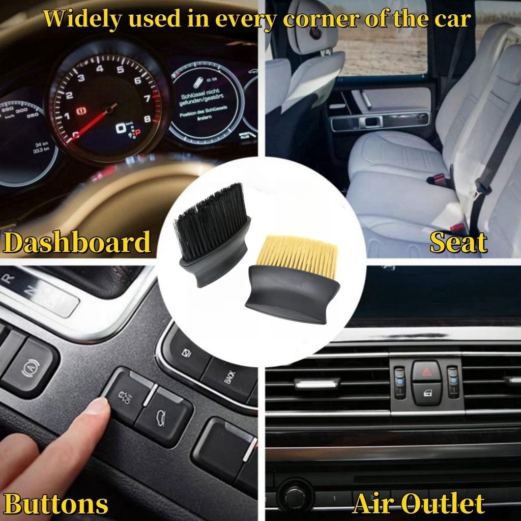 Car interior cleaning dust brush Air outlet central control air conditioning window slot dust removal details Soft brush