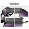Newest Anti-UV Square Sunglasses for Women with Retro Camellia Design and Summer Glasses Case