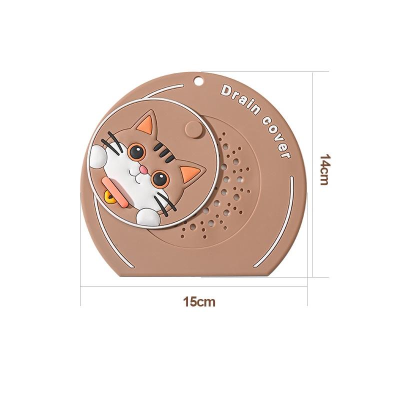 Floor Drain Cover Reusable Drain Stopper Sewer Pipe Cover Anti-Odor Bathtub Shower Drain Plug Universal