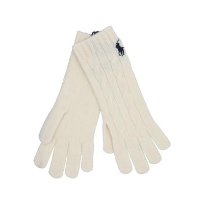 Polo Ralph Lauren Pletené rukavice s copánkovým vzorem Wc0676 107