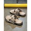 Men's Summer Breathable Non-slip Beach Shoes - Geometric Pattern EVA Indoor/Outdoor Sandals