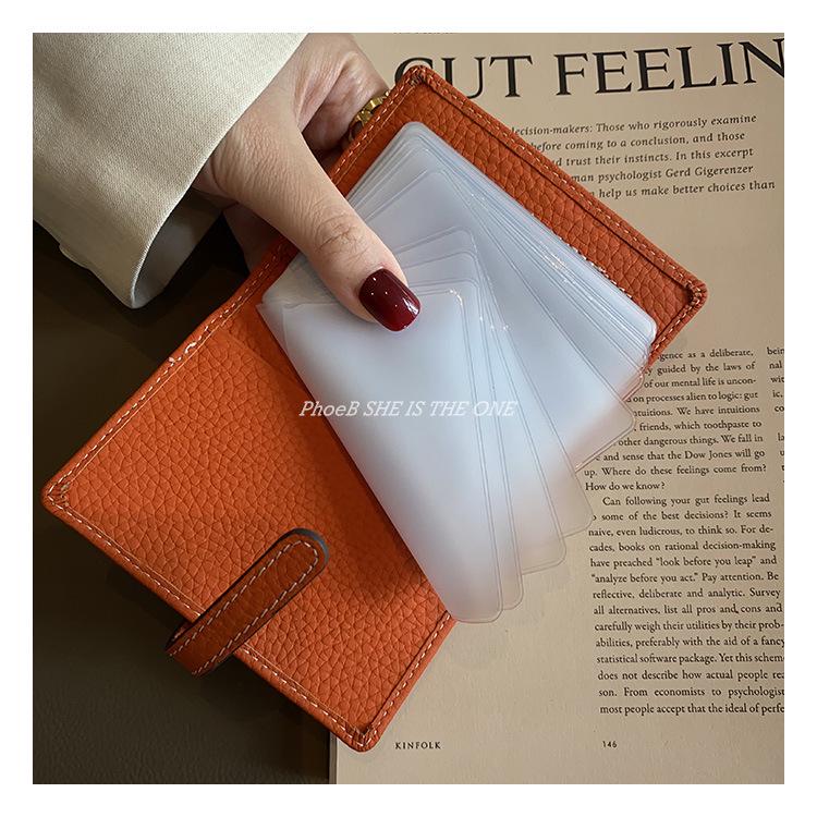 Exquisite 2025 Women's Slim Card Holder - High-Capacity Genuine Leather, Multi-Card Slots, Niche Design