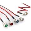 1PCS Prewired Lamp Bulb Set With Bezel HolderFor Motorbike Motorcycle 5mm 12V DC Ultra-Bright LED Indicator Light