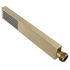 G1/2 Flat   Shape Shower Hd HandHeld Full Copper Shower Sprayer for Bathroom(Brushed Gold )