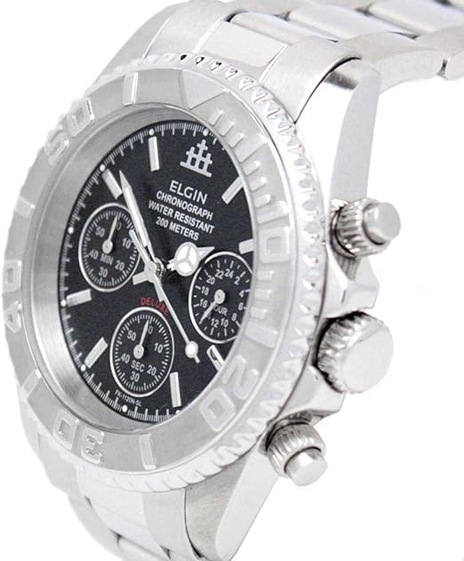 ELGIN Chronograph Japanese Movement FK1120S-B Men's black