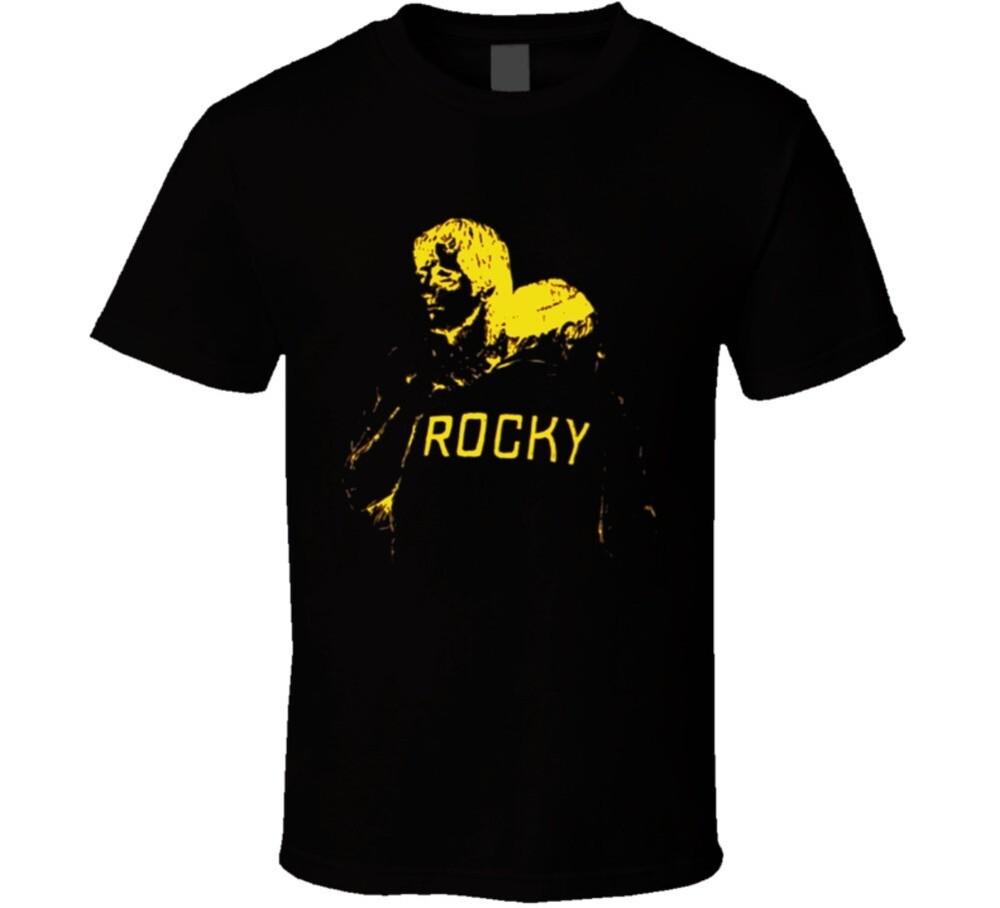 

Classic 70s Movie Rocky 2 End Credits Silhouette Rocky and Mick Movie T Shirt L