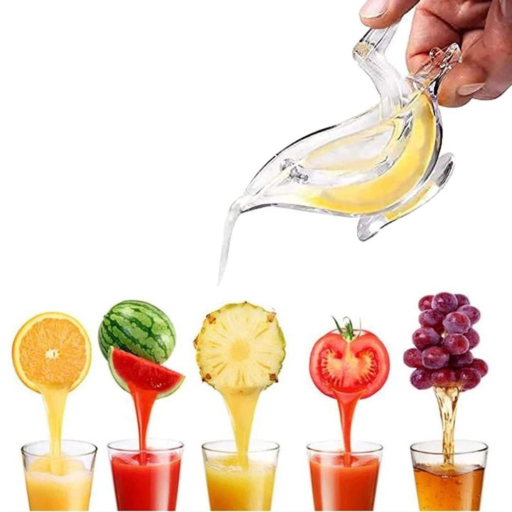 2pcs Transparent Hand Press Squeezer Bird Shape Orange Juicer Durable Fruit Extractor  Fruit Juicing