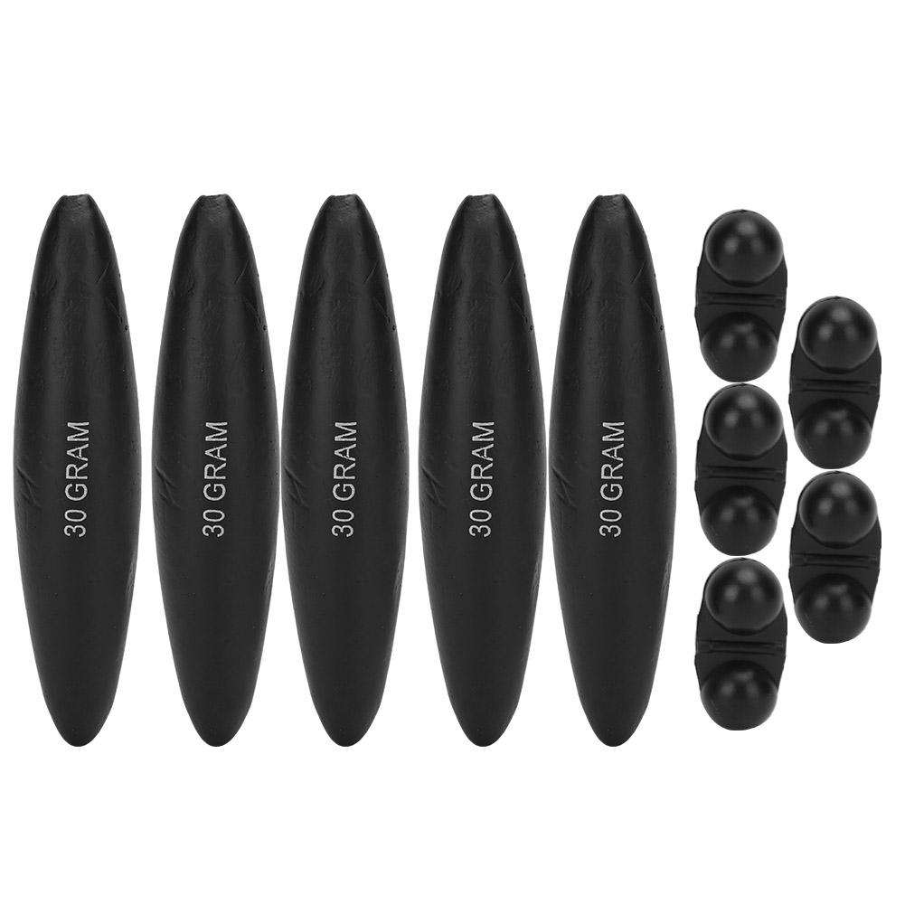 

5 шт. портативные поплавки для сома из этиленвинилацетата и колокольчики для рыбалки, высокопрочные черные 30g