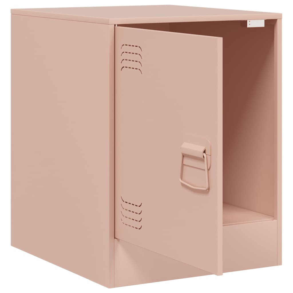 Nightstand Pink 34.5 x 39 x 44 cm Steel