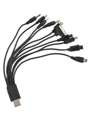 For MOTOROLA For NOKIA Versatile Charging Cable Home Use Black Versatile Mobile Charging Cable Smooth Power Supply