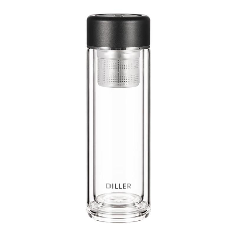 Dilebell Business Double-Layer Glass Tea Infuser Cup