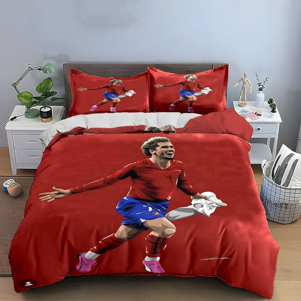 Soccer player graphic design. Bedding sets Duvet cover sets Duvet covers Pillowcases(1* Duvet Cover 2* Pillowcases without duvet insert)