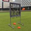 9 Hole Pitching Net with Strike Zone Baseball Pitching Target Softball Pitching Net Portable Height Adjustable