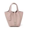 First-layer Cowhide Bucket Bag 2026 All-matching Genuine Leather Vegetable Basket Women's Large Capacity Tote Handbag