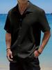 Men's Summer Solid Color Short Sleeve Shirt