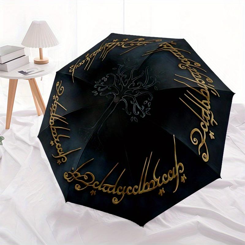 The Lord of the Rings Automatic Folding Umbrella, Self-Opening/ Closing, Durable Windproof Travel Umbrella for Outdoor Adventures a0826078