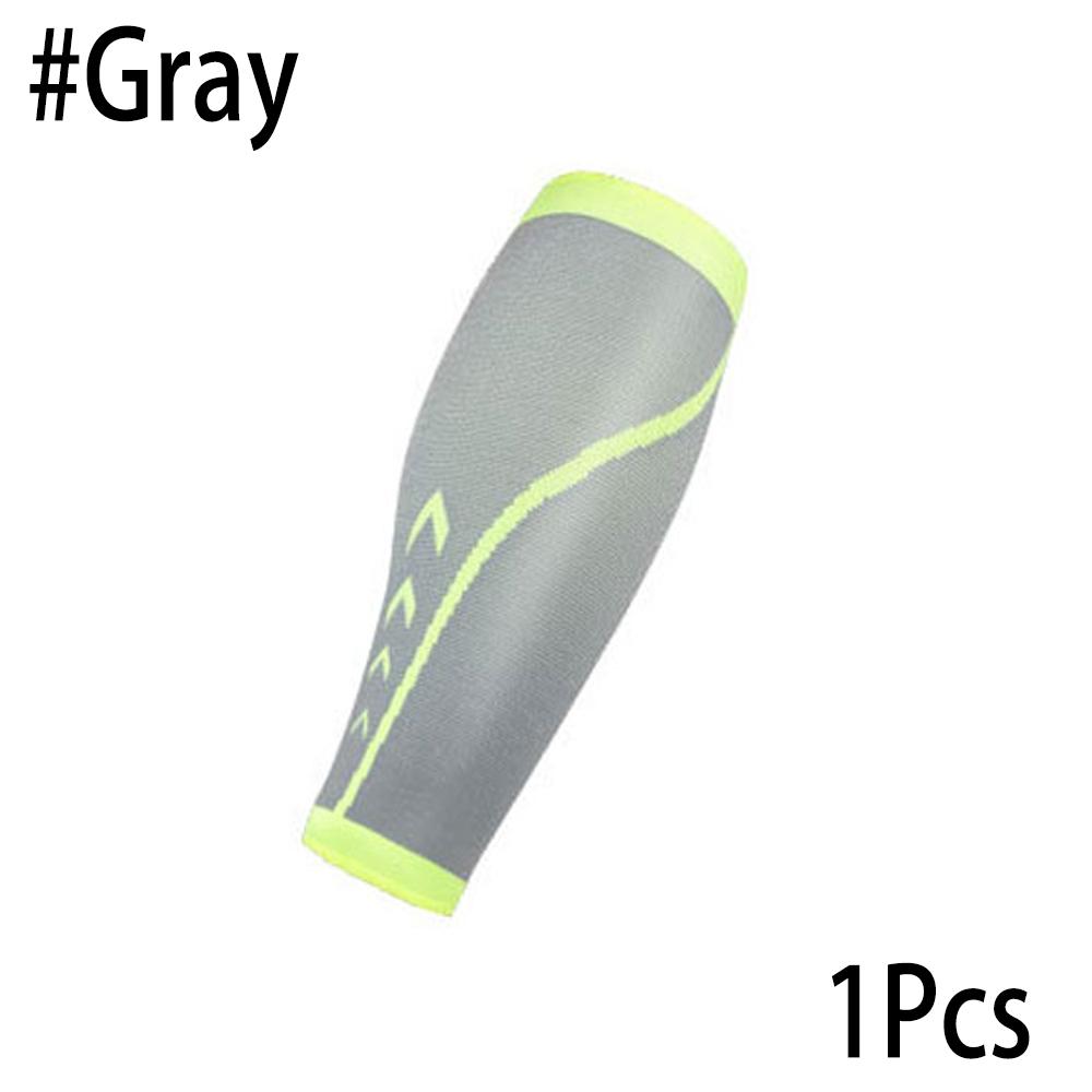 

1 шт. компрессионные рукава для голени для мужчин и женщин, компрессионные носки без стопы для велоспорта, бега, гетры, защита от солнца и ультрафиолета M серый