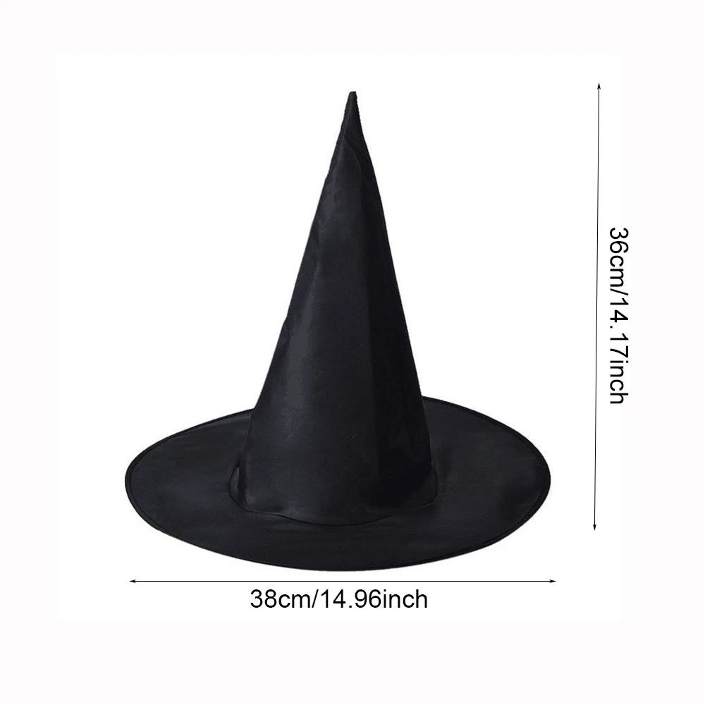 Runtow 5pcs Halloween Wizard Hat ,Halloween Party Cosplay Costume Decoration ,Witch Hat ,Home Yard Hanging Horror Props