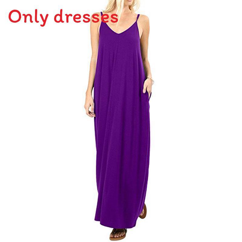 Elegant Women V-neck Long Beachwear Spaghetti Strap Cocktail Maxi Sundress