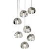 American Cherry Crystal Glass Stair Chandelier: Creative Meteor Shower Light for Hotel Lobby