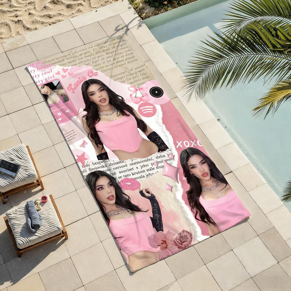 Singer Kenia Os Una y Otra Vez Towel For Swim Yoga Gym Quick Drying Soft and skin-friendly Beach Towels All-Season