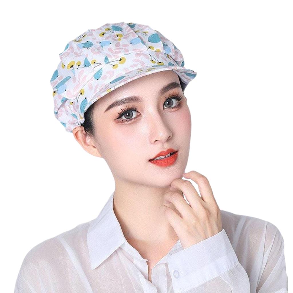 Comfortable Cap With Pure Cotton Sweatband For Cooks Hat Fwomen Kitchen Cap With Brim ForChef Hat