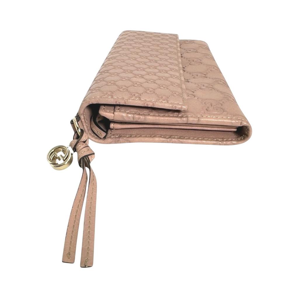 GUCCI Guccisima GG Long Wallet purse leather pink Women  323396 Used
