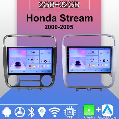 Radio de Coche Android Carplay Para Honda Stream 2000-2005 Reproductor Multimedia Unidad Principal Estéreo Navegación GPS BT WIFI 2+32GB