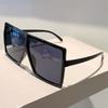 Retro Edgy Punk Trendy High End Designer Style Oversized Square Shaped Multi Colored Female For Both Male Sun Glasses