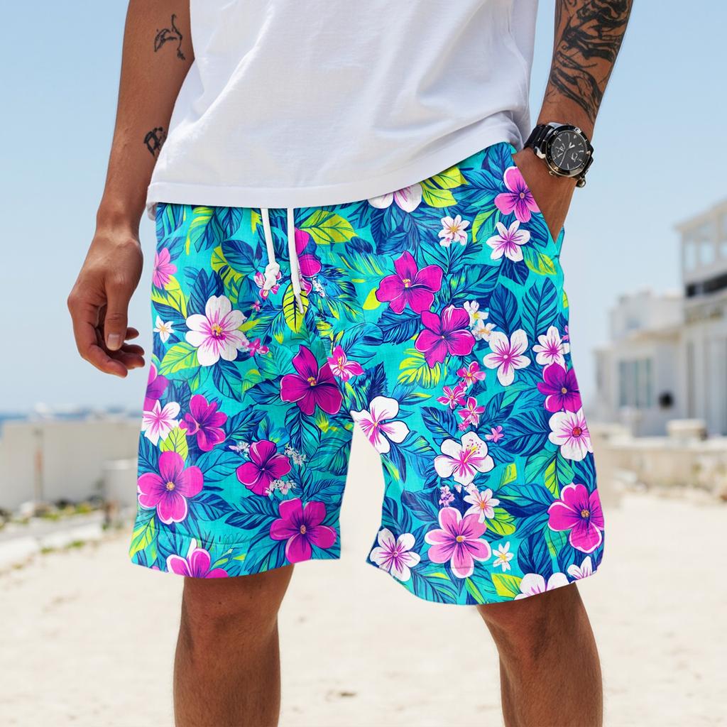 Herren Sommer Große lässige lockere Sporthose Strandshorts