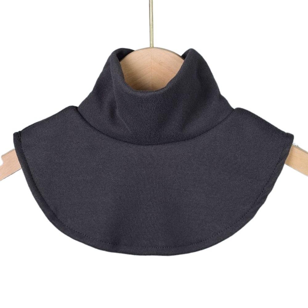 

Высокоэластичный детский фальшивый воротник, нижний декоративный воротник, высокий внутренний воротник, для мальчиков и девочек серый