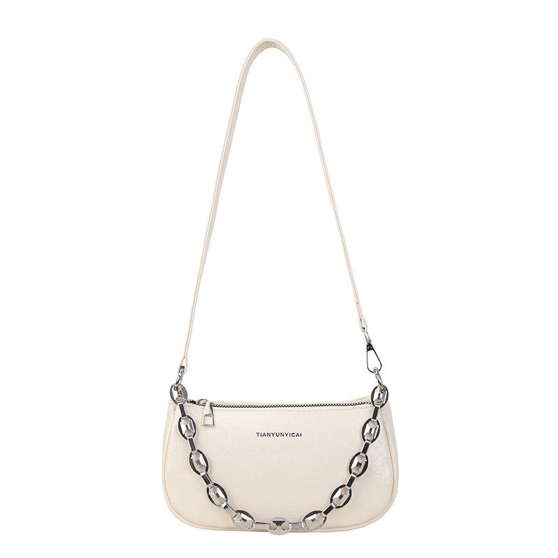 2 New Bags Women's Summer High-end Niche Design Shoulder Underarm Bag Fashionable Versatile Messenger Commuter Bag