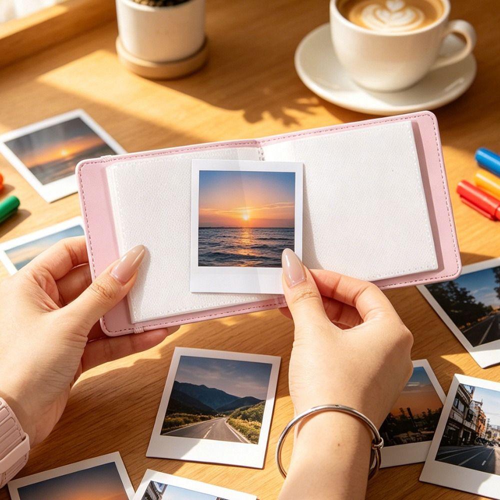 PU Leather 4 Inch Photo Album Memory Book for Fujifilm Instax Square SQ Photo Storage